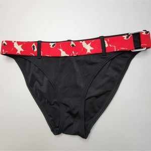 M Victoria's Secret Poppies Belt Buckle Bikini EE